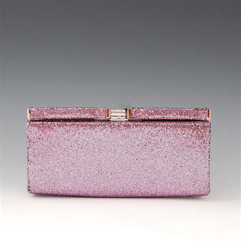 Pink Metallic Clutch 